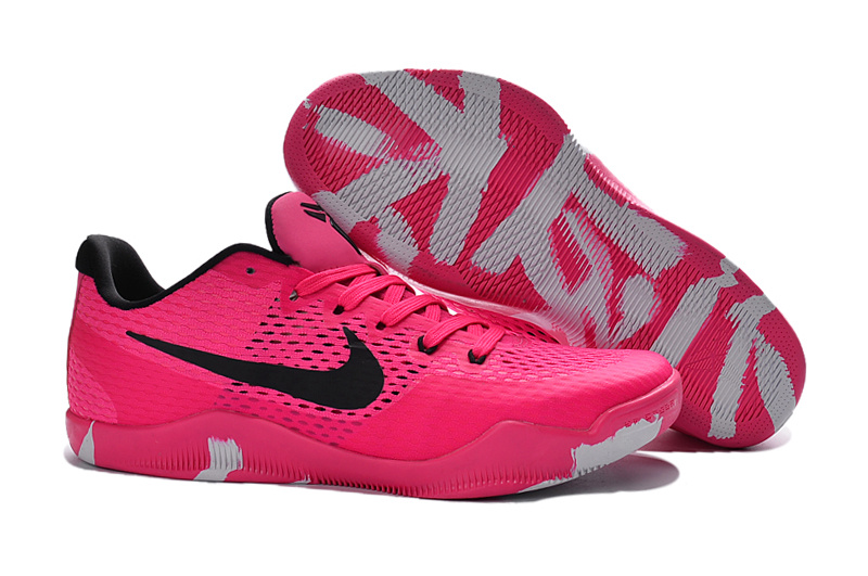 Nike Kobe 11 Breast Cancer Red Color Woven Basketball Shoes